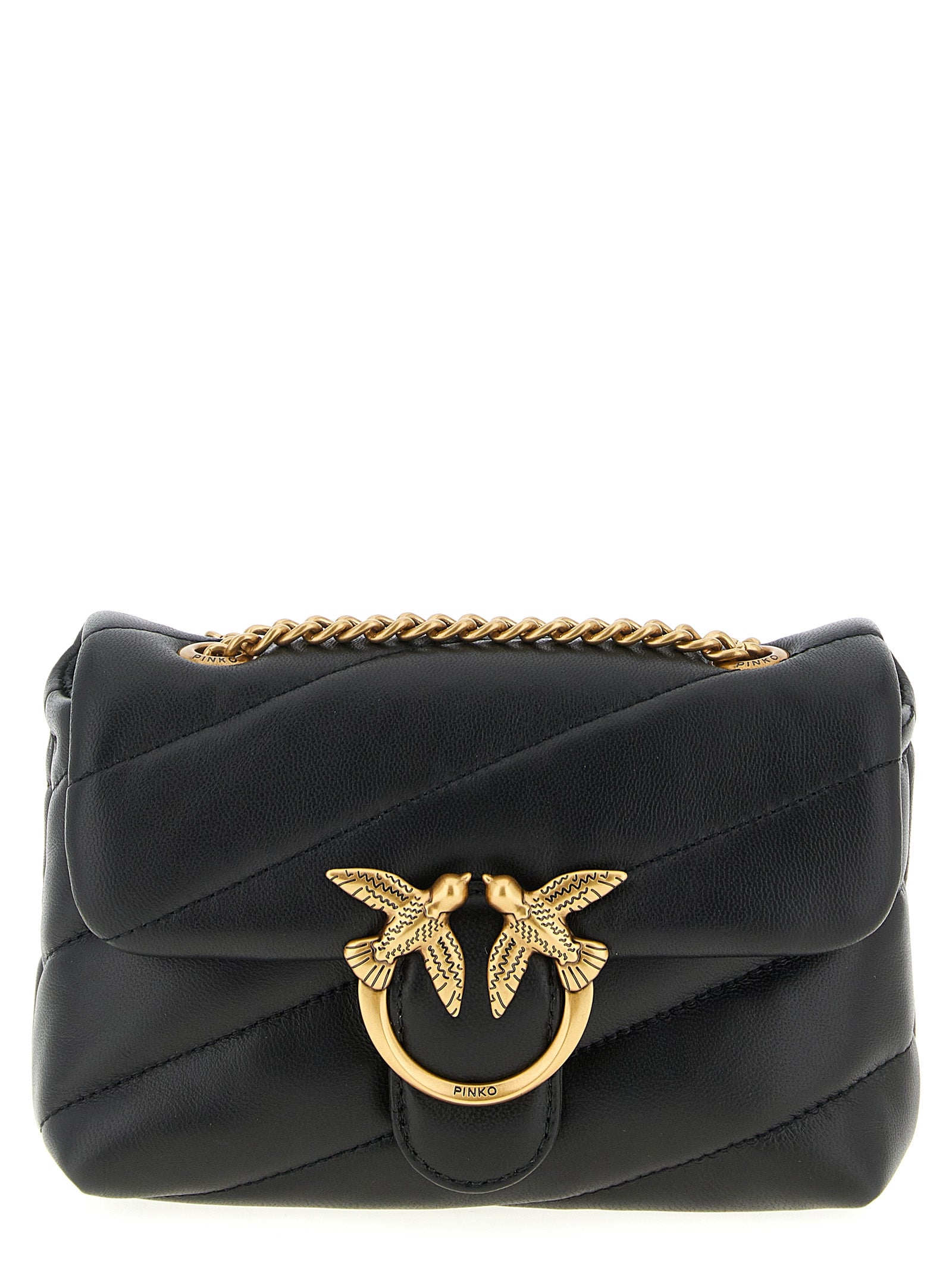 PINKO Lamb Leather Crossbody Bag