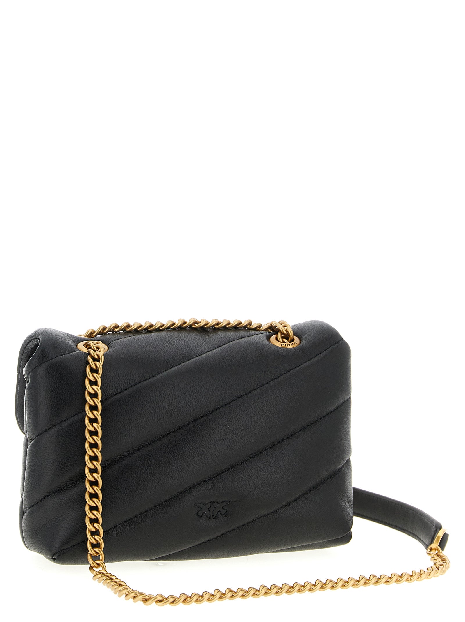 PINKO Lamb Leather Crossbody Bag