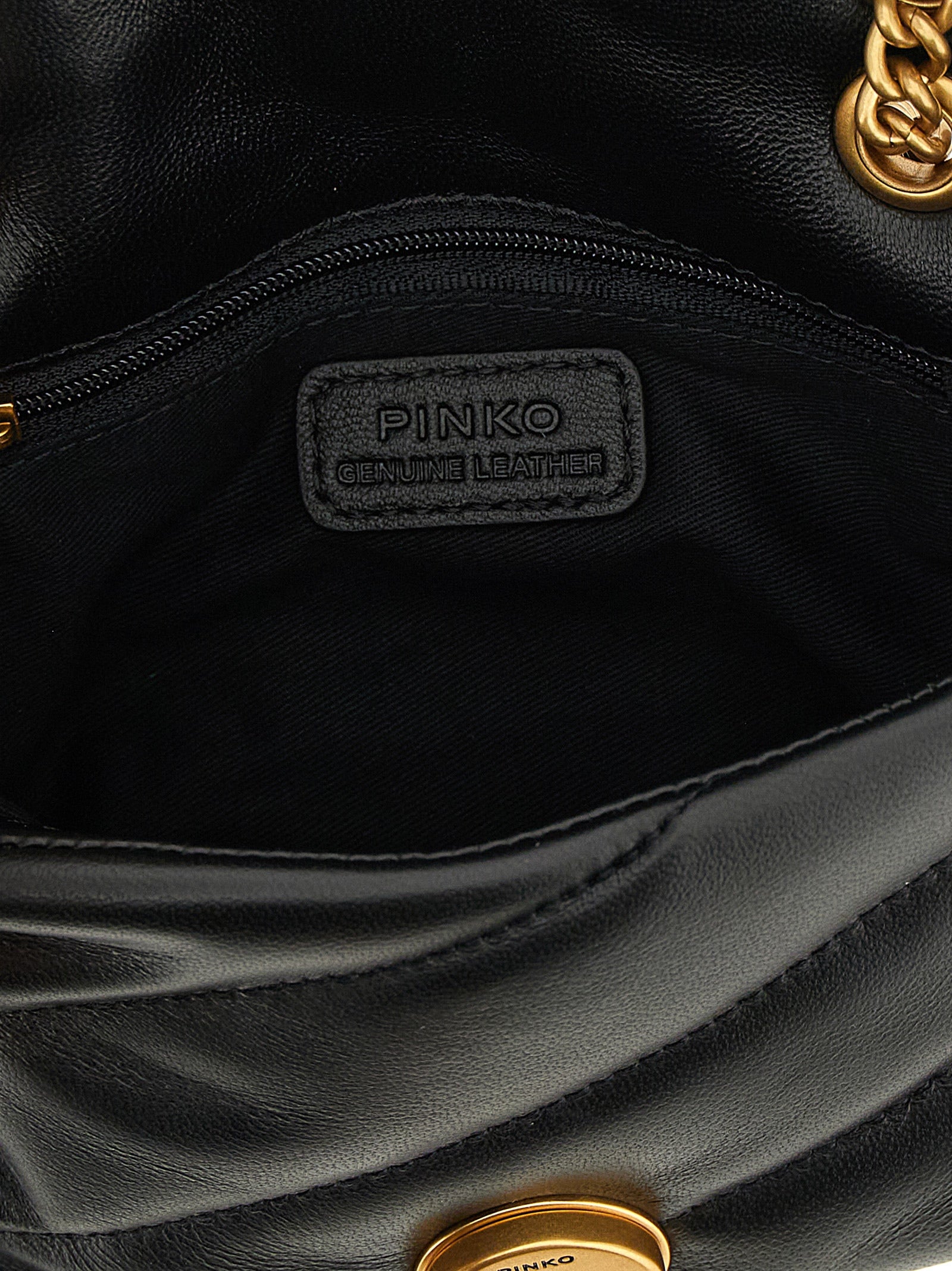 PINKO Lamb Leather Crossbody Bag