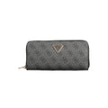 Black Polyurethane Women's Wallet