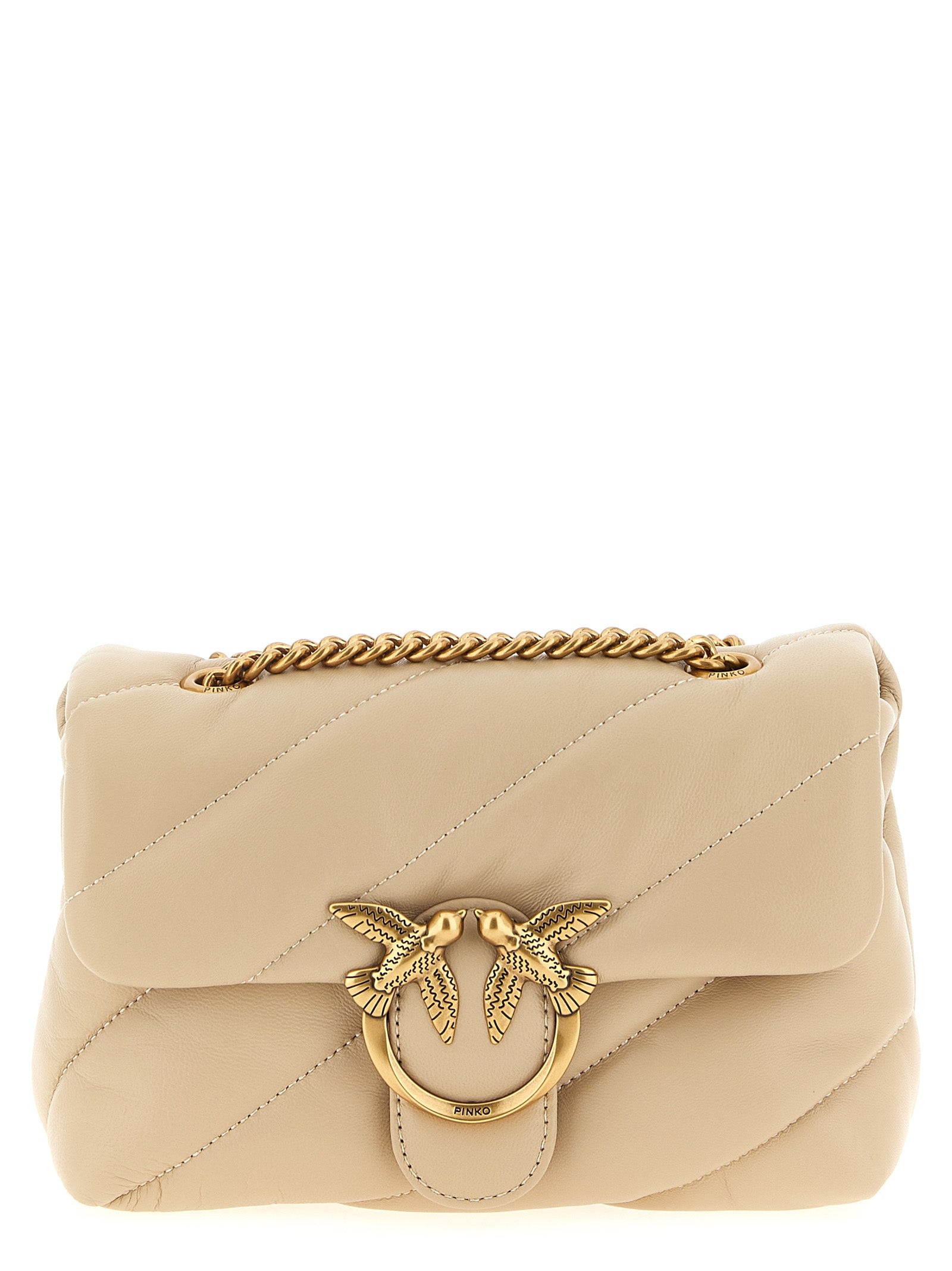 PINKO Lambskin Crossbody Bag