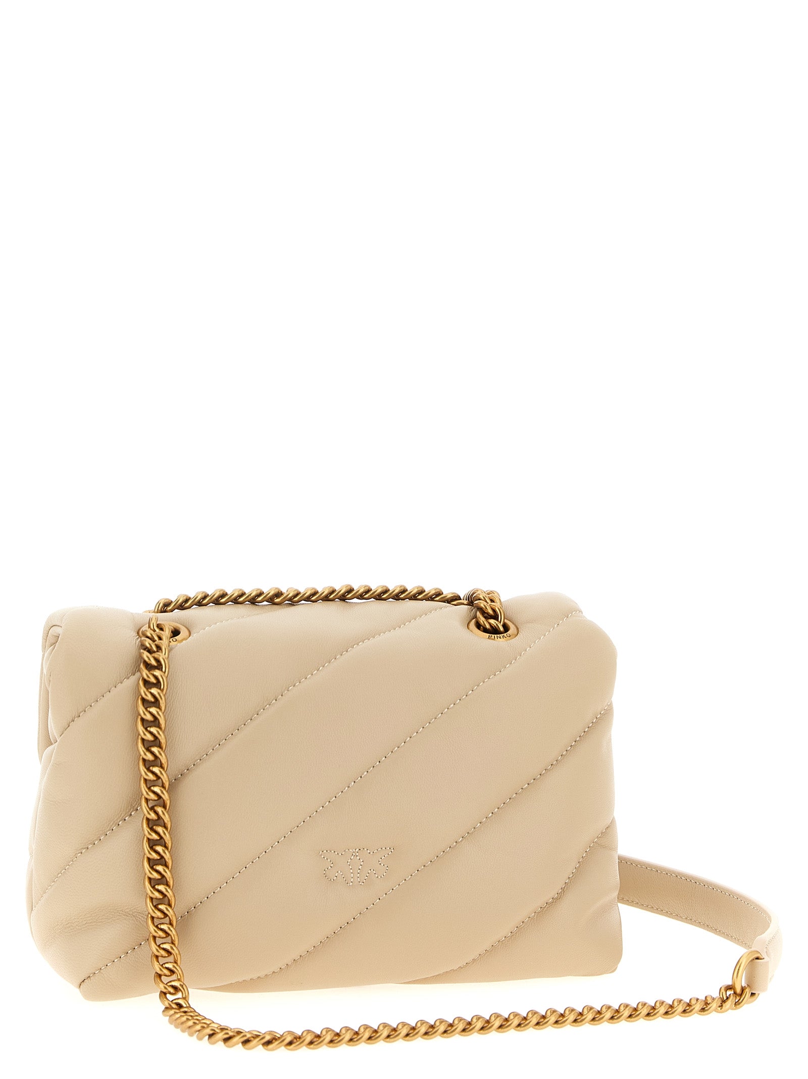 PINKO Lambskin Crossbody Bag