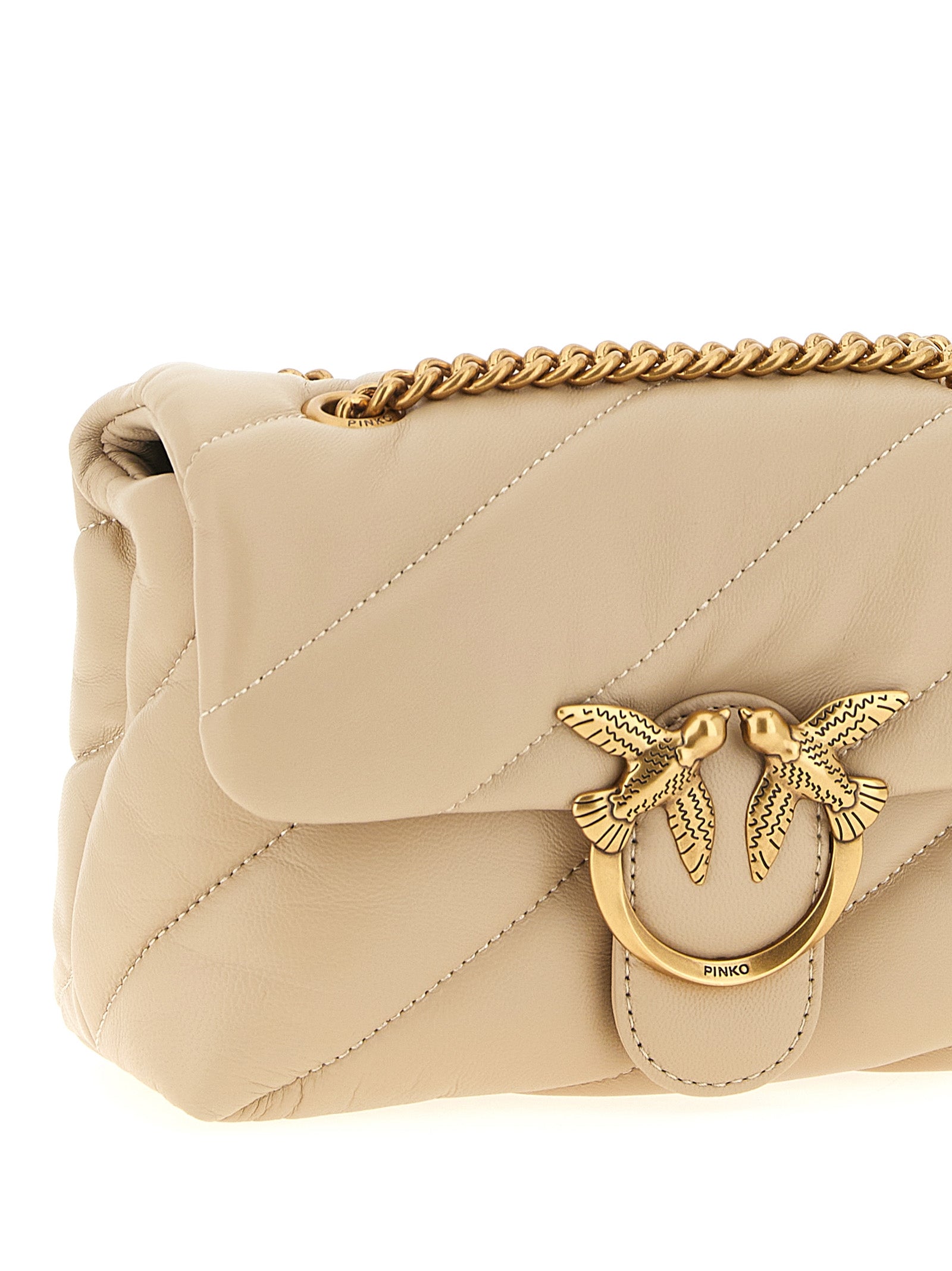 PINKO Lambskin Crossbody Bag