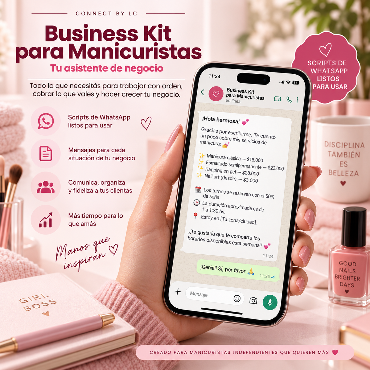 Business Kit para Manicuristas | Tu asistente de negocio