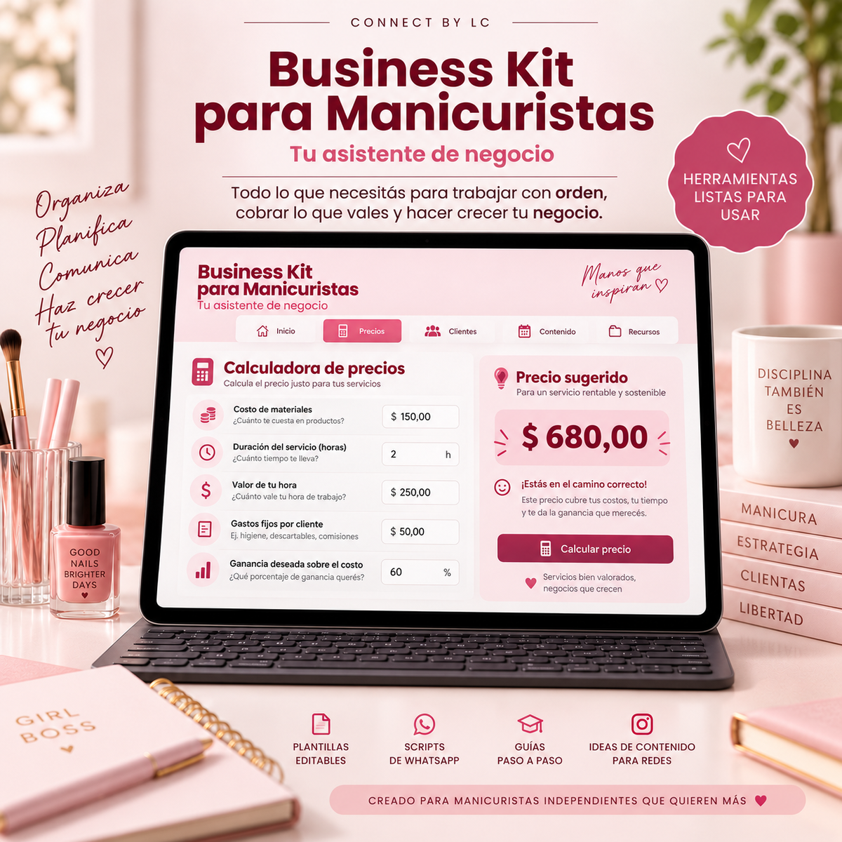 Business Kit para Manicuristas | Tu asistente de negocio
