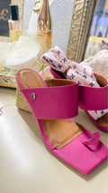 Brazilian Wedge Sandals - Fuchsia Pink