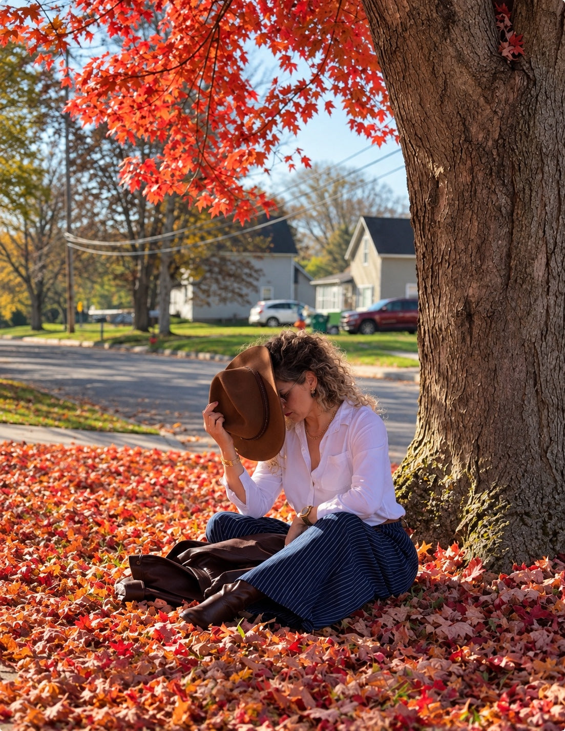Luciana Castro in autumn
