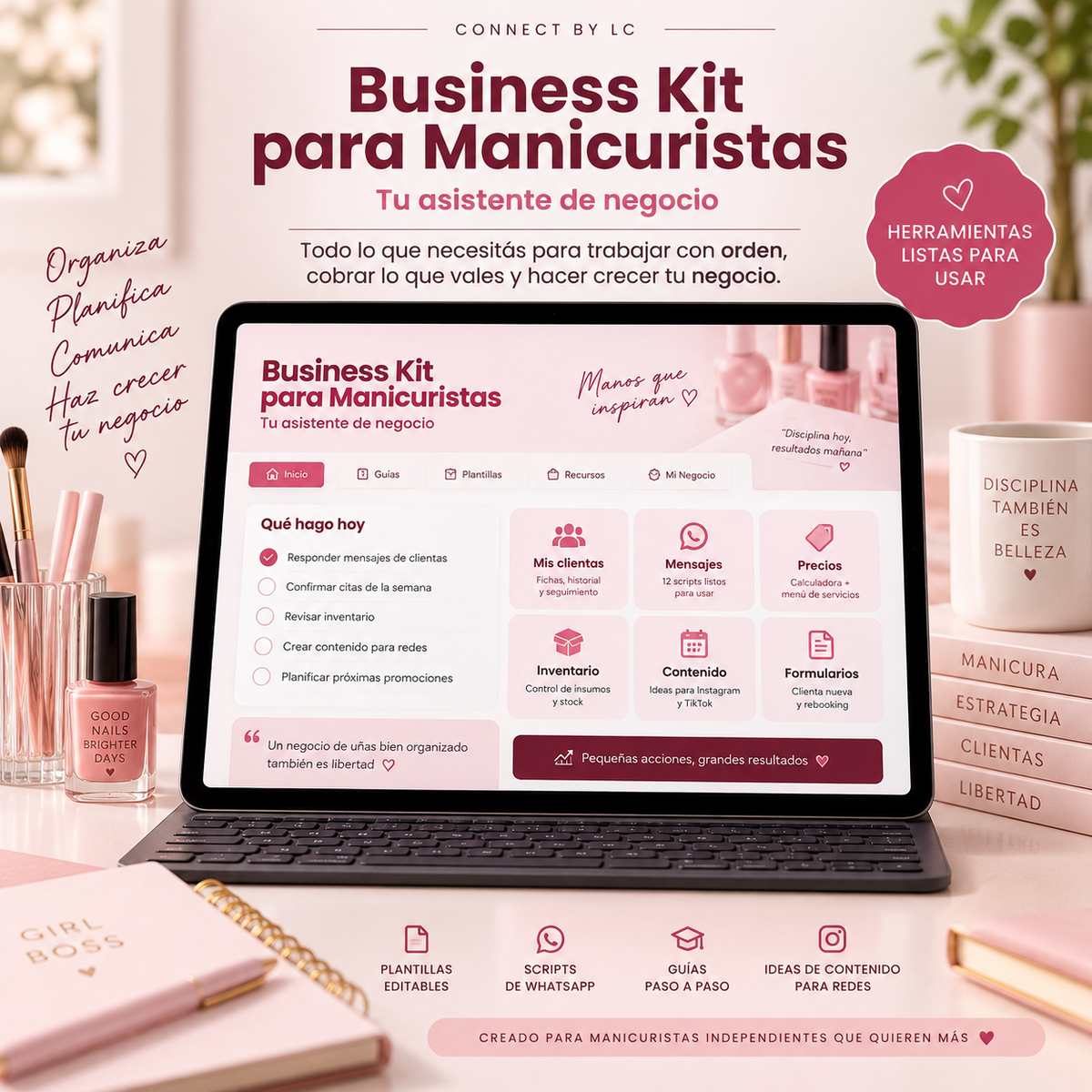 Business Kit para Manicuristas | Tu asistente de negocio