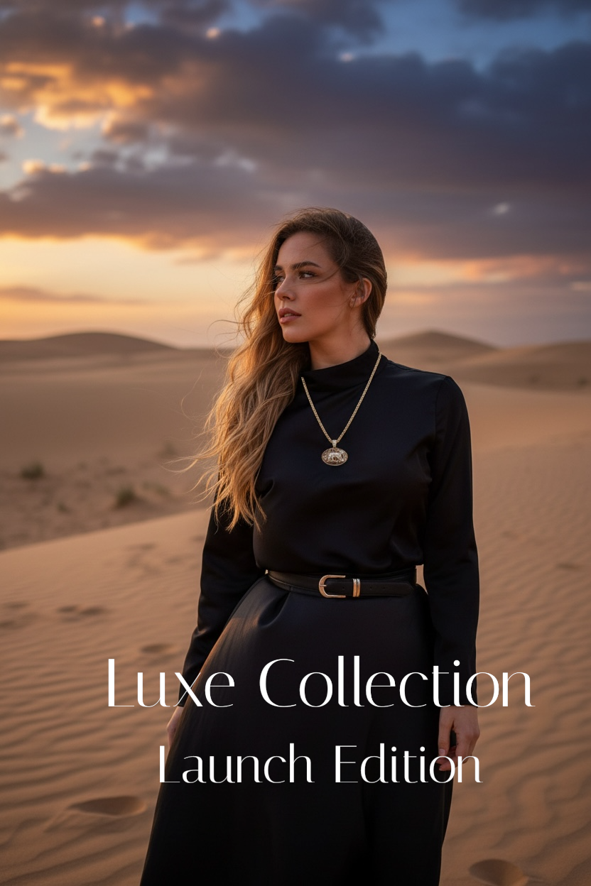 Leopard Mandala Necklace | 18k Gold Plated Wheat Chain | Luxe Collection
