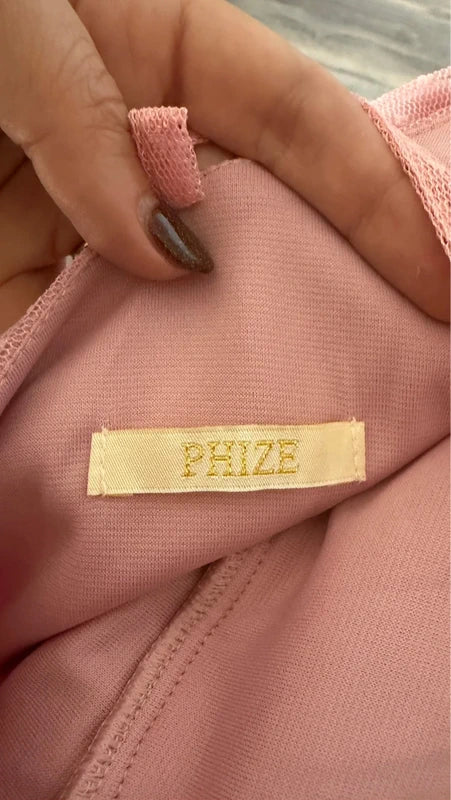 PHIZE Brazilian Pink Formal Maxi Dress - view 3